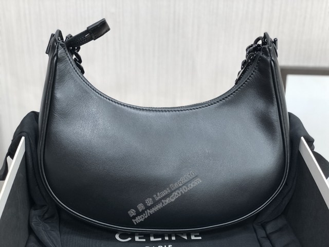 Celine專櫃2022新款肩背女包 賽琳AVA中號光滑牛皮革鏈條手袋新版鏈條腋下包 sldj2232